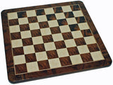 Fantasy Chess Set - Pewter Pieces & Walnut Root Board 16 in.