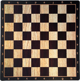 Wenge with Rosewood & Light Wood Mousepad Chessboard, 20 inches.