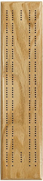 Competition Cribbage Set (Made in USA) - Solid Oak Wood Sprint 2 Track Board