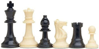 6 black and white chessmen.