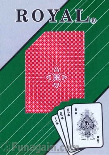 Dozen Jumbo Poker Cards. Royal Card pack.
