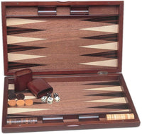 Wood pinwheel backgammon - 19 inch case board.