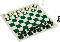 Quality Tournament Chess Set. Has 2 extra queens on the side.