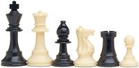 6 black and white chessmen.
