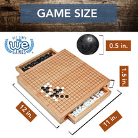 WE Games Wood GO Set with Pull Out Drawers -12 in.